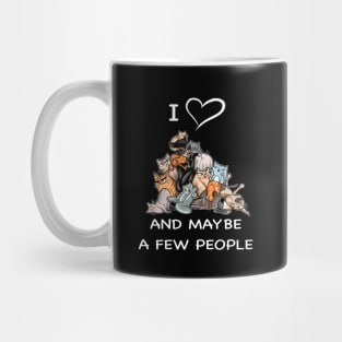 Cat Girl | Cat Lady | woman cat | I love cats and maybe a few people funny cat Mug